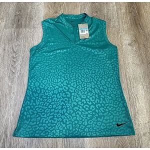 NWT Nike Dri-FIT Victory Golf Leopard/blue/ Green DO6770 -370 Women's Size M